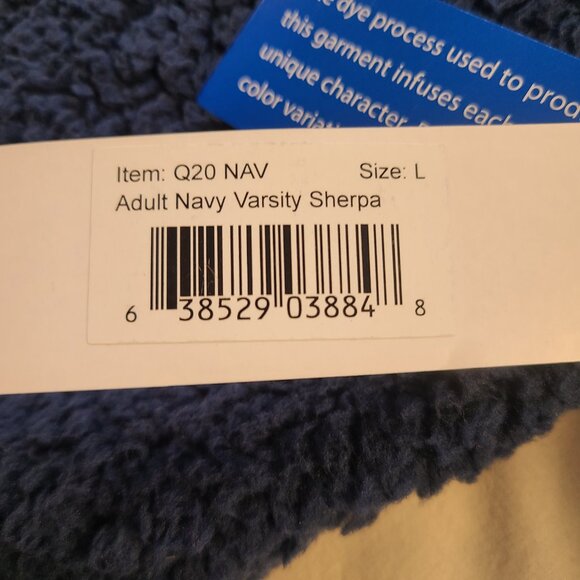 BoxerCraft Zipper Neck Sweater Women's L Blue New - Picture 6 of 9